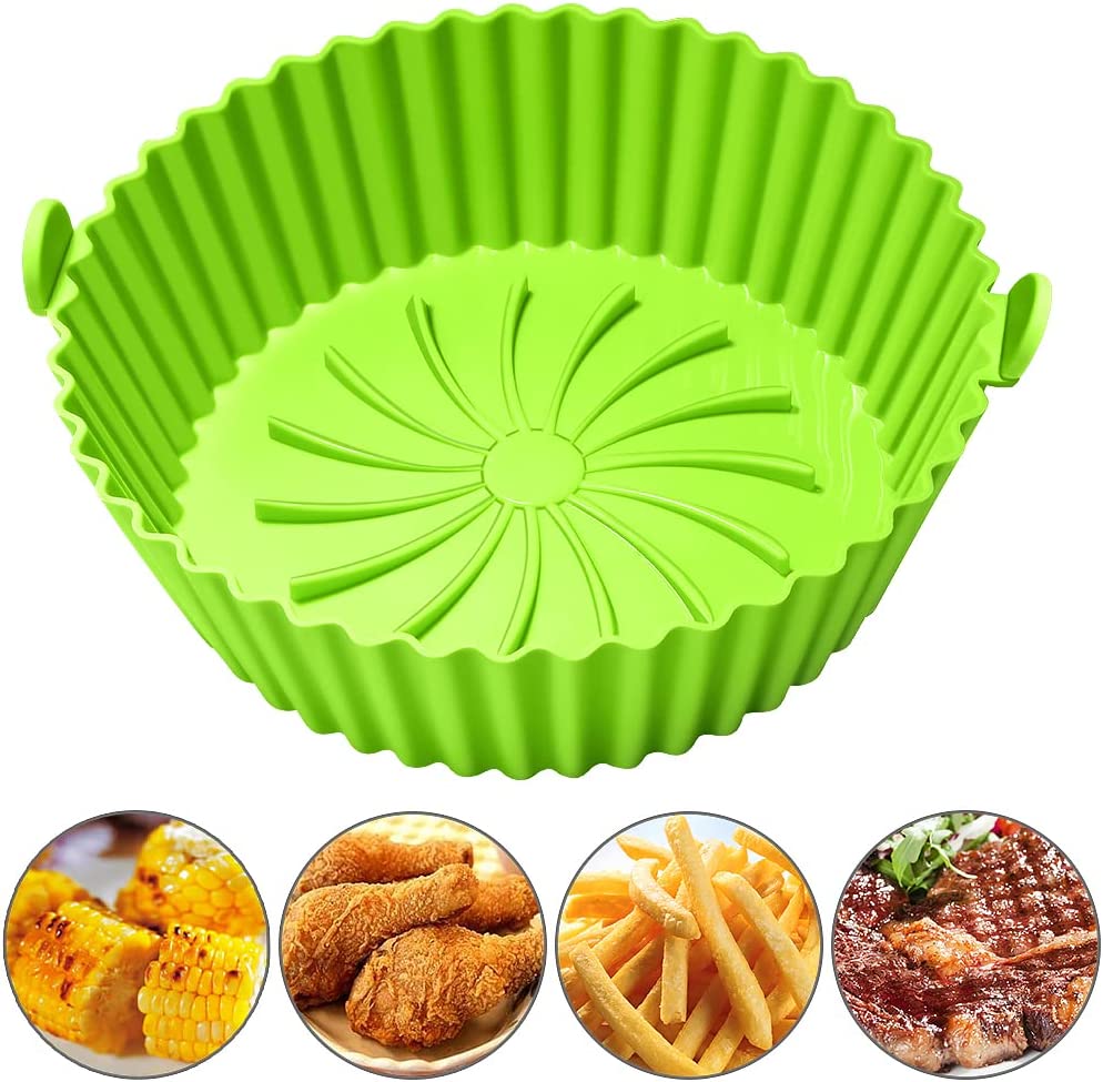 Canastilla Silicona para Freidora de aire Airfryer Reutilizable 2 a 3L