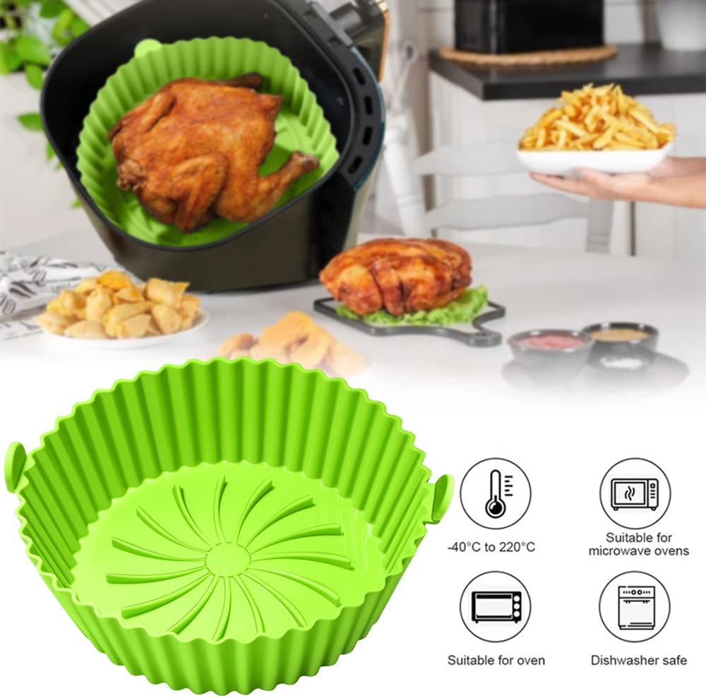 Canastilla Silicona para Freidora de aire Airfryer Reutilizable 2 a 3L