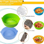 Canastilla Silicona para Freidora de aire Airfryer Reutilizable 2 a 3L