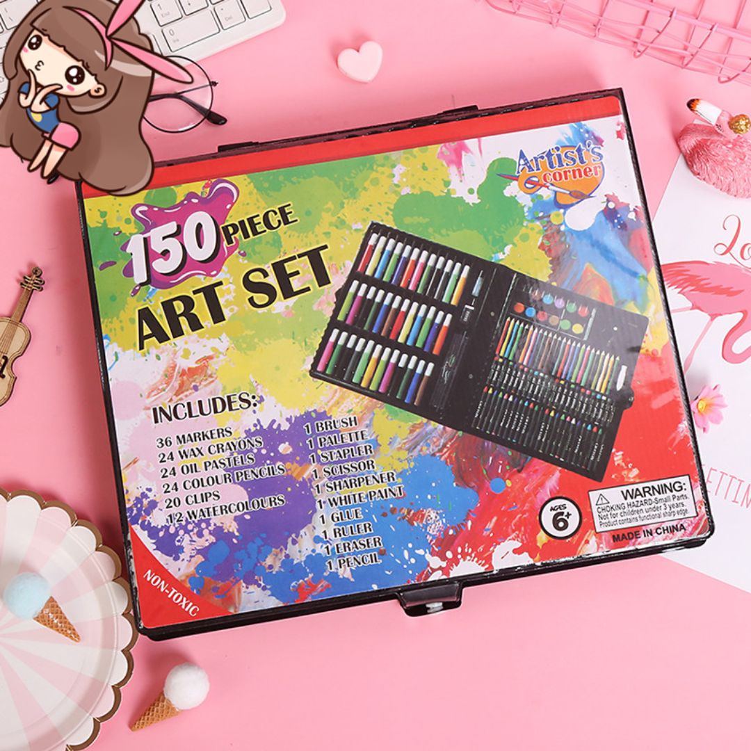 Kit De Arte Para Niños y Niñas (150 Piezas) Grande