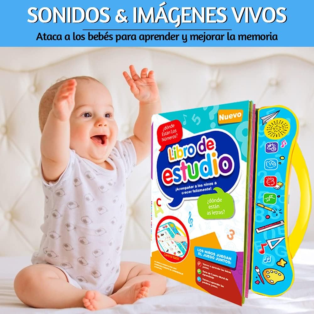 Libro didactico de aprendizaje en español e ingles con sonido.