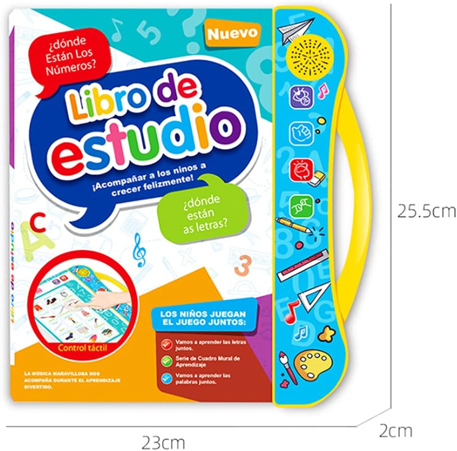 Libro didactico de aprendizaje en español e ingles con sonido.