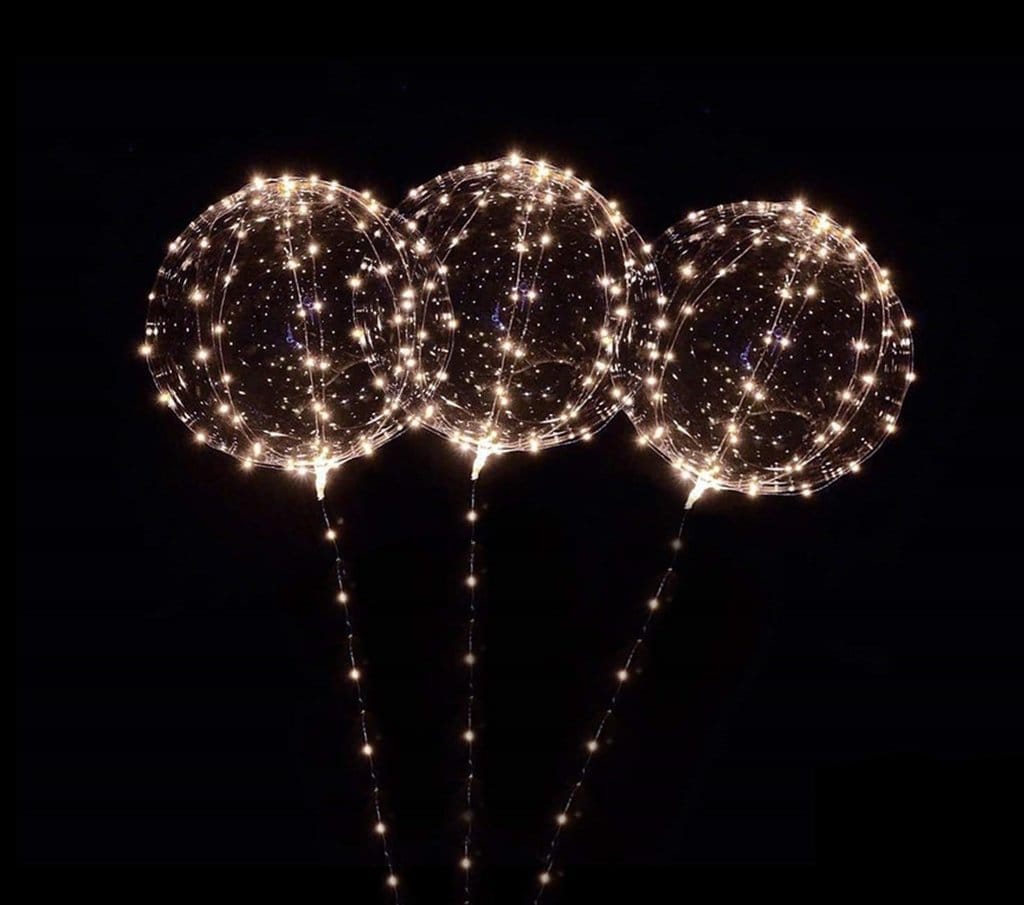 Kit de globo burbuja con luces led