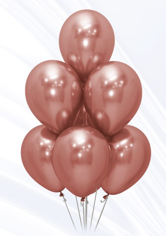 Globos cromadas espejo metalizada X50 en Látex