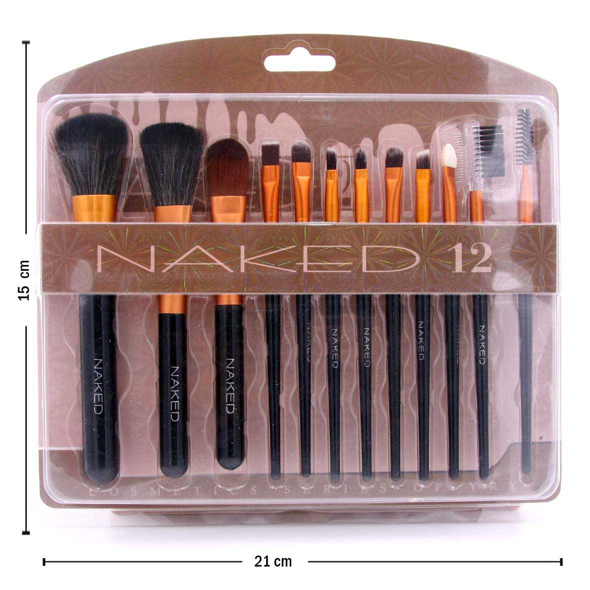 Kit Brochas De Maquillaje Naked x12 unidades de alta calidad ultra suaves