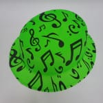Sombrero con Diseño de Estrellas-Burbujas-Figuras de Colores-notas musicales
