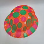 Sombrero con Diseño de Estrellas-Burbujas-Figuras de Colores-notas musicales