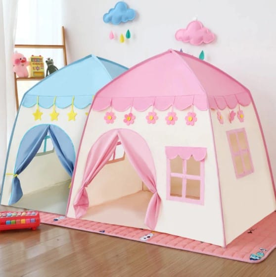 Tienda infantil de camping con forma de casita