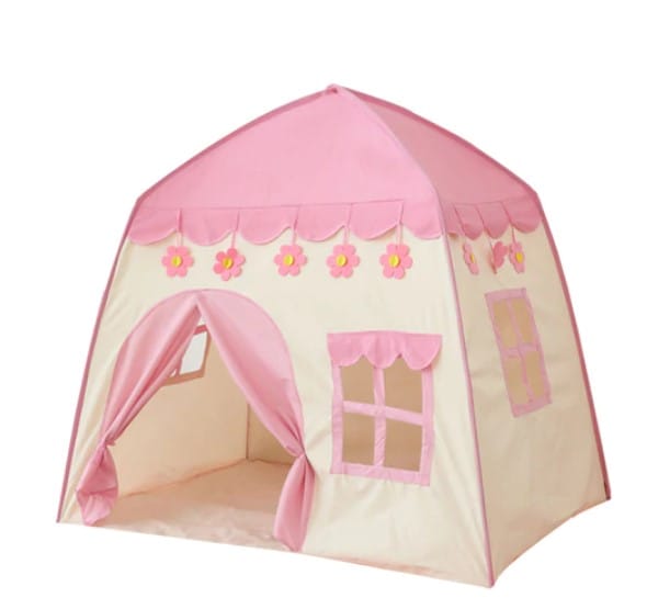 Tienda infantil de camping con forma de casita