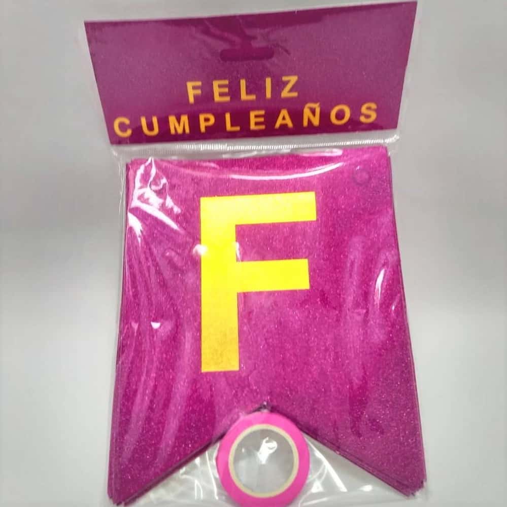 Banderin Feliz Cumpleaños Brillante