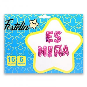 Letras inflables para decoradado "Es niña" - "Es niño"