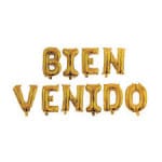 Globos letras bienvenido