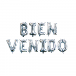 Globos letras bienvenido