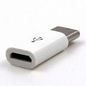 Adaptador de micro USB a conexión USB-C para teléfono móvil
