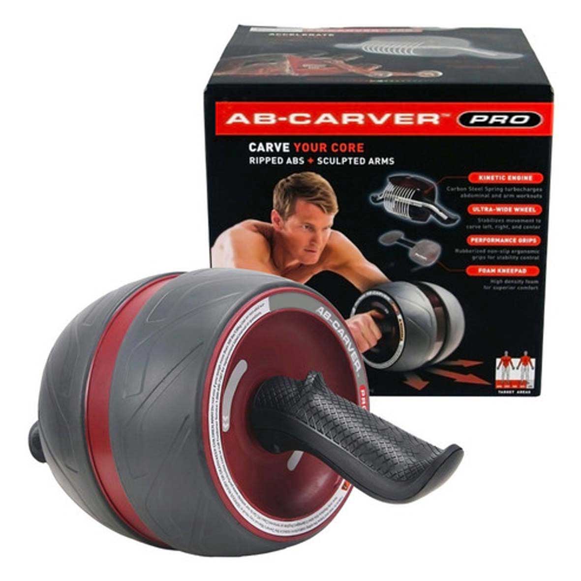 Rueda AB-Carver para abdominales perfectos – Incluye almohadilla