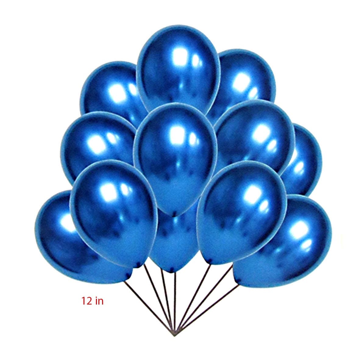 Globos metalizados tipo espejo x12