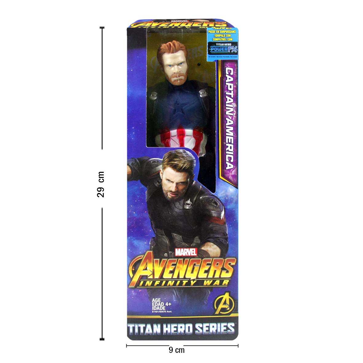 Muñeco Capitán América Articulado de Marvel Avengers Infinity Wars de Colección sin Accesorios