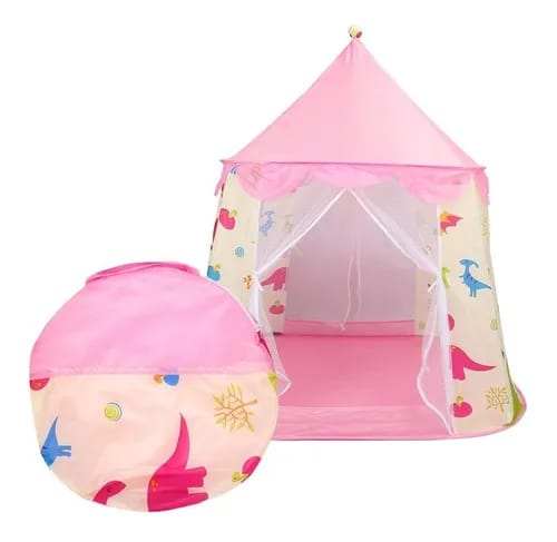 Carpa tienda Casita Juguete Para Niña Rosada Plegable