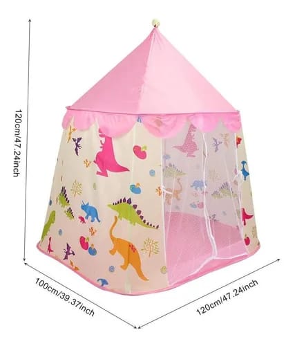 Carpa tienda Casita Juguete Para Niña Rosada Plegable