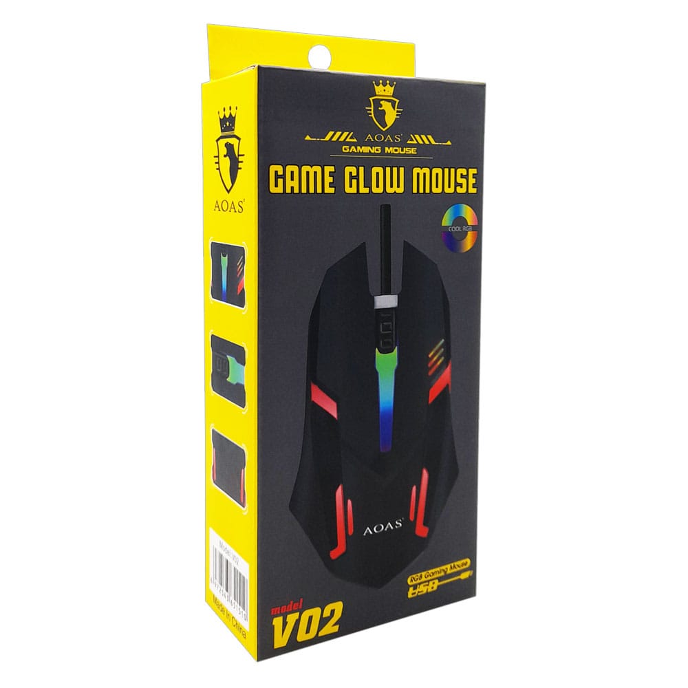 Mouse Gamer Con Luces RGB Conexión USB