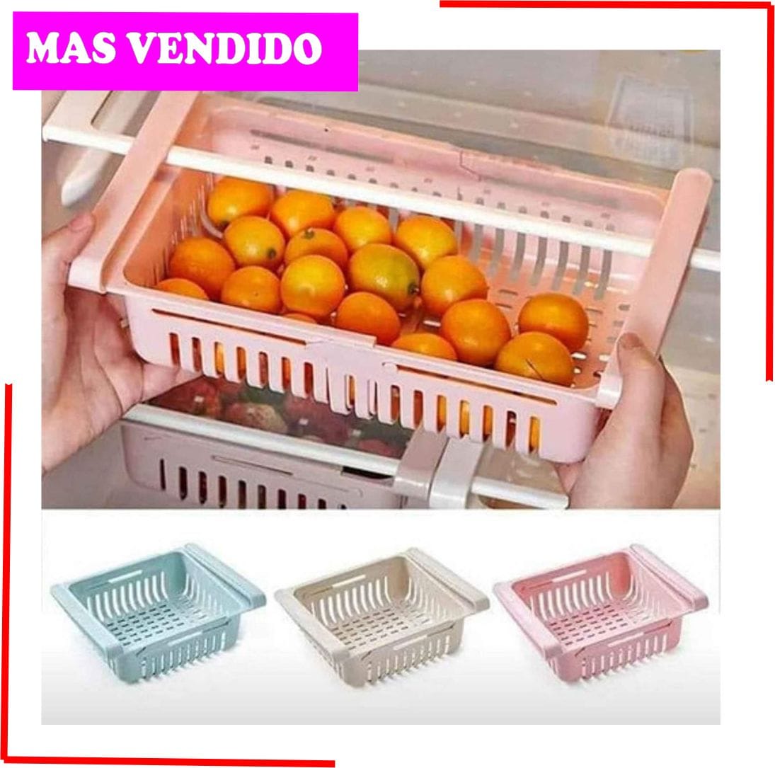 Organizador Cesta Multiusos Expandible Neveras Escritorios