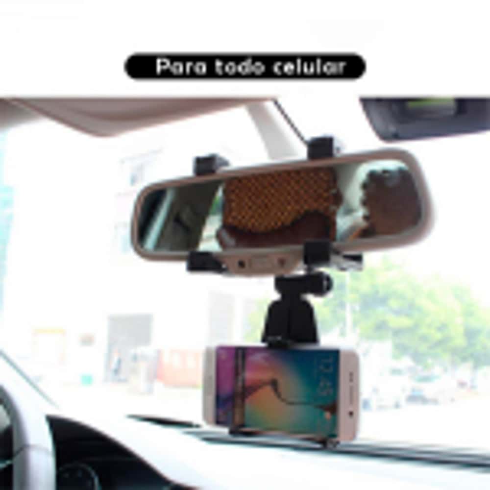 Soporte Holder Para Celular En Espejo Retrovisor De Carro