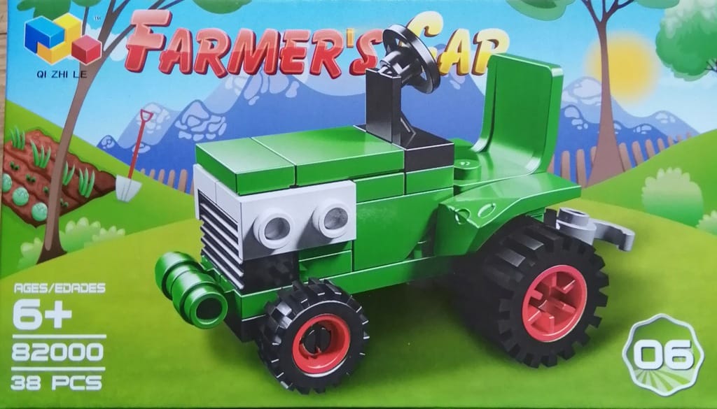 Bloques de tractor lego 2 en 1 de 38 piezas