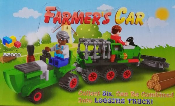 Bloques de tractor lego 2 en 1 de 38 piezas